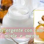 Latte Detergente con Camomilla, Miele e Menta per Pelle Sensibile o Secca